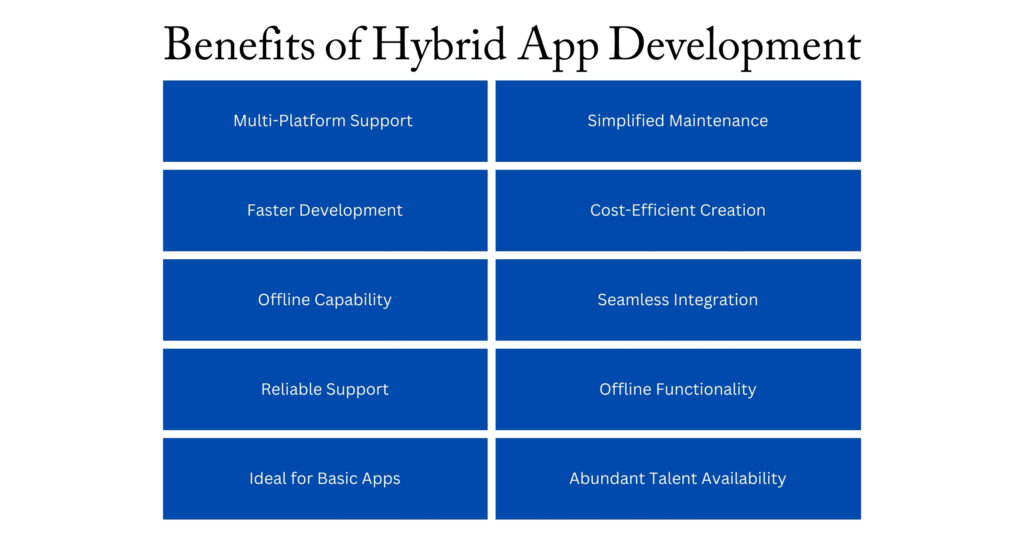 benefits of hybrid app development