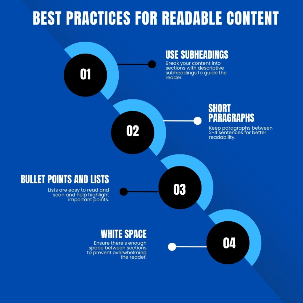 best practices for readable content