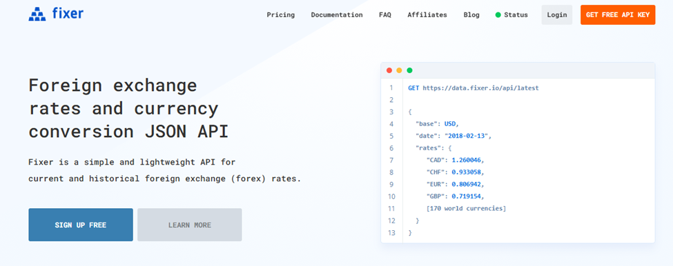 Fixer.io API