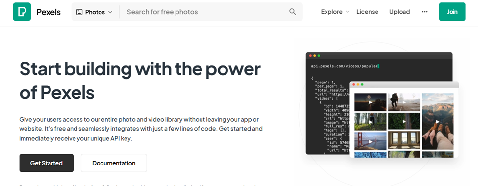 Pexels API