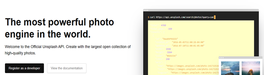 Top 15 Free APIs for Mobile Apps for Enhanced Functionality 17 Unsplash API