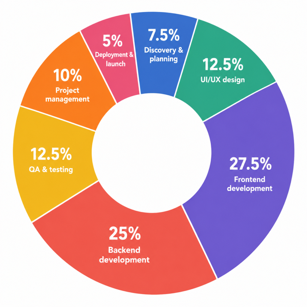 How Much Does It Cost to Build a Mobile App in 2026? (Real Numbers from 100+ Projects) 1 app cost breakdown by phases